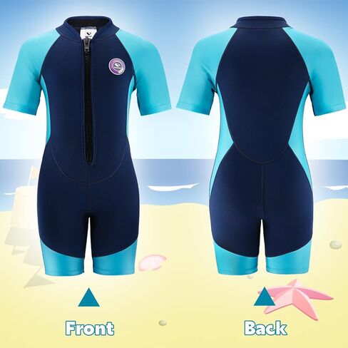 ملابس سباحة قصيرة للأطفال الأولاد والبنات، بدلة سباحة حرارية من النيوبرين 2 مم، بدلات رطبة للأطفال الصغار/الصغار/الشباب in Kuwait