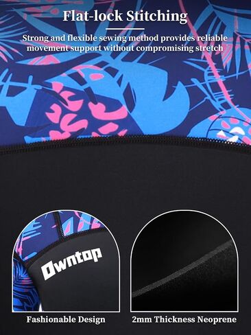 Owntop Wetsuit Tops | Women & Men | 2MM Neoprene Long Sleeve | Flexible & Comfort | YKK Front Zip | Surfing Diving Swimming - All Watersports in Saudi Arabia
