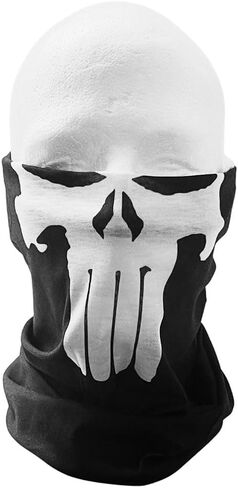 المعاقب الجمجمة أنبوب قناع الوجه الجراب وشاح باندانا قناع الوجه للدراجات النارية ركوب الدراجات تشغيل عصابات الرأس ورياضات السيارات in Kuwait