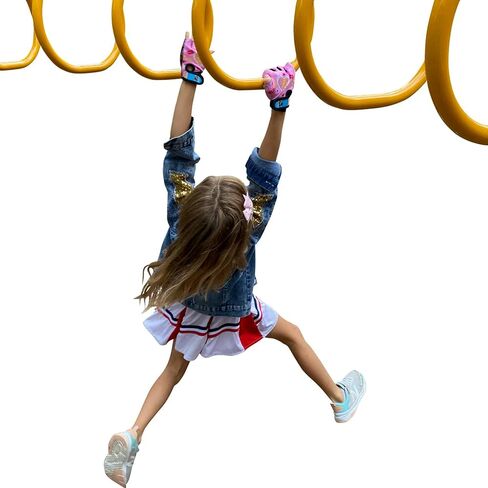 قفازات Monkey Bar مع التحكم في قبضة اليد (قلوب) للأطفال بعمر 7 و8 سنوات قفازات دراجة للأطفال in Kuwait