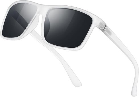 KWHZXGYY Sunglasses Men Polarized Sunglasses for Mens and Womens,Black Retro Sun Glasses Driving Fishing UV400 Protection in Saudi Arabia