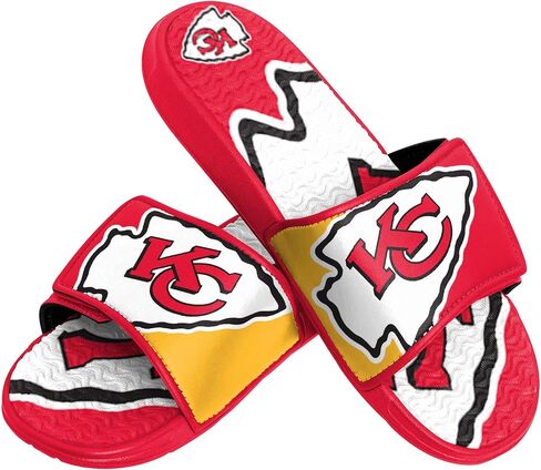 صنادل FOCO Boy's NFL Kids Team Logo Sport Gel Shower Slide Flip Flop in Kuwait