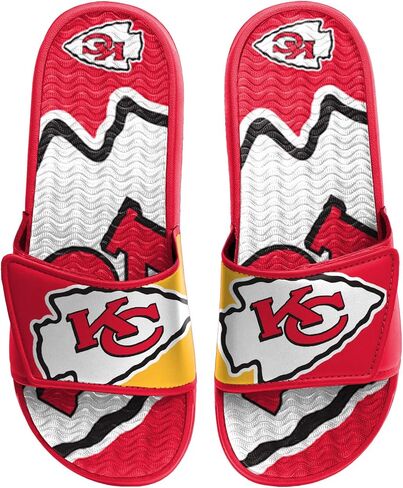 صنادل FOCO Boy's NFL Kids Team Logo Sport Gel Shower Slide Flip Flop in Kuwait