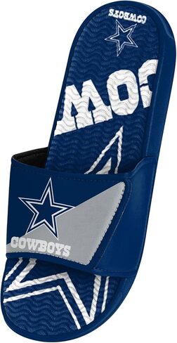 صنادل FOCO Boy's NFL Kids Team Logo Sport Gel Shower Slide Flip Flop in Kuwait