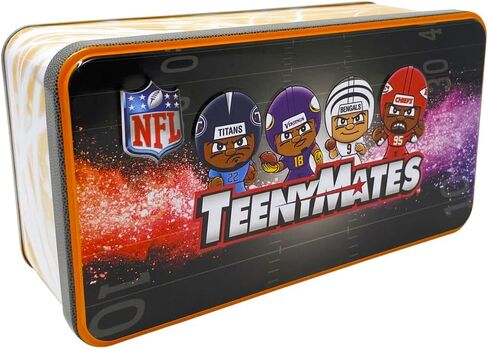 مجموعة 12 علبة تجميع من سلسلة TeenyMates Party Animal NFL 2023، 7 أشكال (تشمل Color Rush QB)، طول 2.54 سم، ألوان الفريق in Kuwait