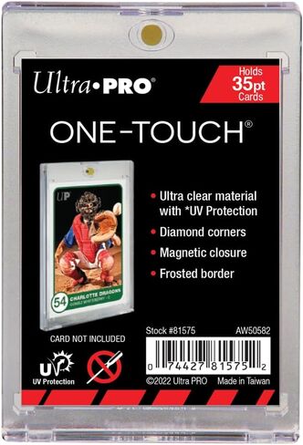 Ultra Pro - 35pt Magnetic Card Holder Cases 25ct Box - Sized to fit Standard Size Cards, Protect Collectible Sports Cards, Baseball Cards, Sports Memorabilia, Durable Card Display in Saudi Arabia