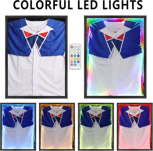 IHEIPYE Jersey Frame Display Case Jersey Shadow Box قابل للقفل مع 98٪ حماية من الأشعة فوق البنفسجية أكريليك وشماعة للبيسبول وكرة السلة وكرة القدم والهوكي 2XL قميص جيرسي رياضي وزي أسود in Saudi Arabia