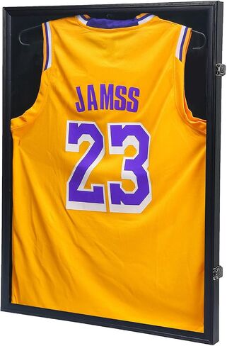 KCRasan Jersey Frame Display Case 2 Pack - Jersey Display Case - Large Lockable Frames Shadow Box with UV Protection for Baseball Basketball Football Soccer Hockey Sport Shirt Military Uniform, 2 Pack in Saudi Arabia