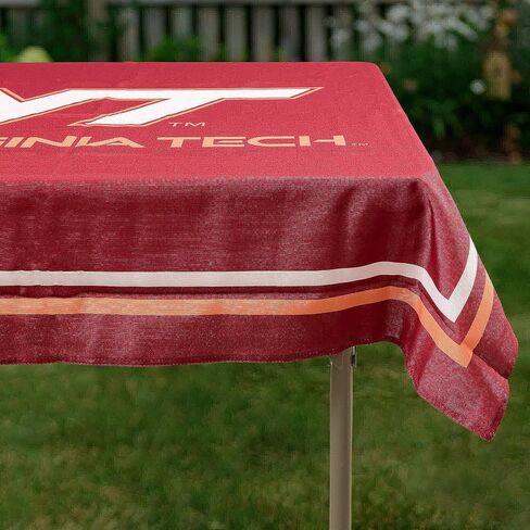 College Flags & Banners Co. Virginia Tech Hokies Logo Tablecloth or Table Overlay in Saudi Arabia