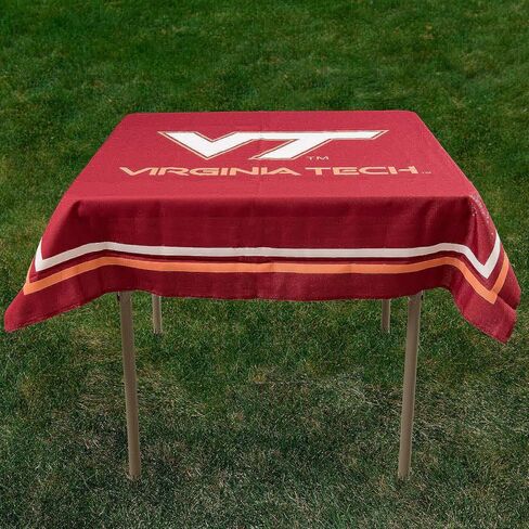 College Flags & Banners Co. Virginia Tech Hokies Logo Tablecloth or Table Overlay in Saudi Arabia