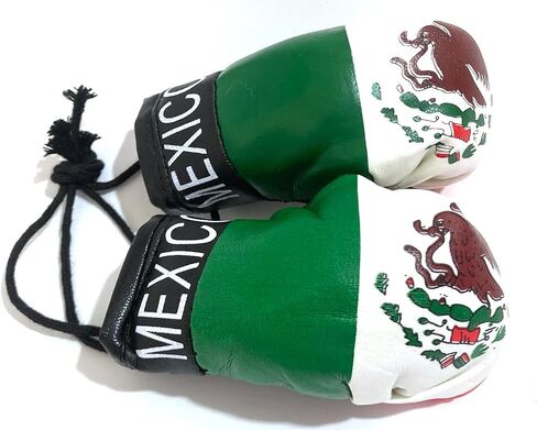 Mexico flag Boxing Glove Mexican flag decoration car accessories hanging rearview mirror decor in Saudi Arabia