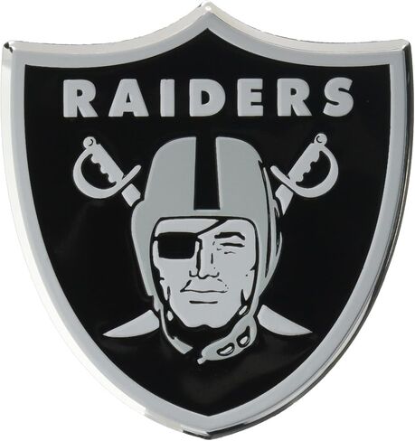 FANMATS 60466 Las Vegas Raiders شعار ملون منقوش من الألومنيوم شديد التحمل، ملصق شعار تلقائي in Saudi Arabia
