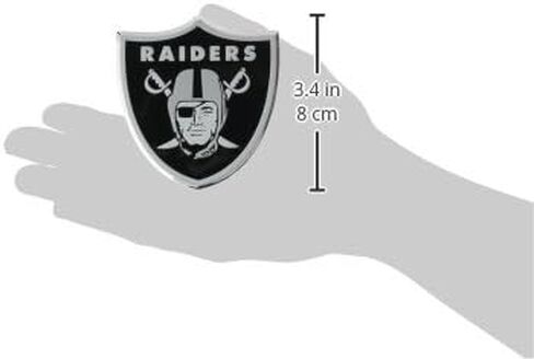 FANMATS 60466 Las Vegas Raiders شعار ملون منقوش من الألومنيوم شديد التحمل، ملصق شعار تلقائي in Saudi Arabia
