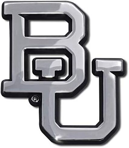 شعار السيارات المعدني Baylor Bears BU (كروم (زخرفة سوداء)) in Saudi Arabia