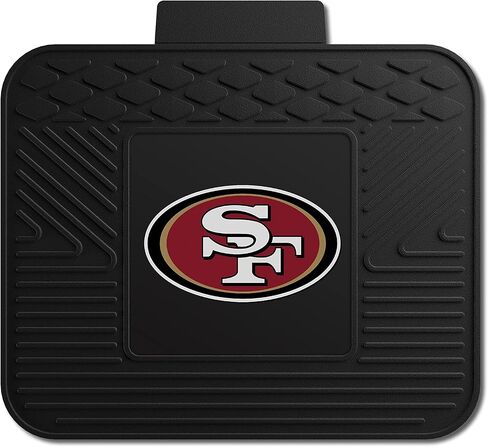 FANMATS 8902 San Francisco 49ers مجموعة سجادة سيارة من الفينيل شديدة التحمل مكونة من قطعتين، سجادات أرضية الصف الأمامي، حماية من جميع الأحوال الجوية، ملاءمة عالمية، تصميم خزان عميق، 45.72 سم × 68.58 سم in Saudi Arabia