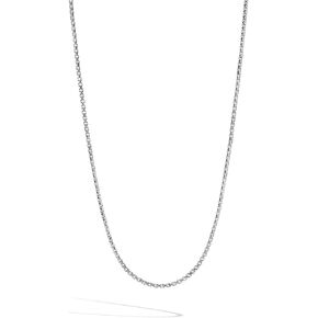 John Hardy Men's Classic Chain Silver 2mm Box Chain Necklace
