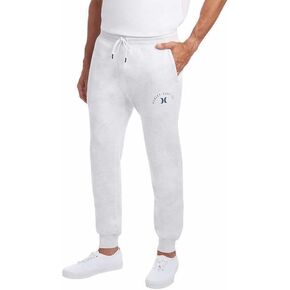 Hurley Men’s Fleece Jogger (White, XXL)