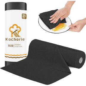 75 Pack Microfiber Cleaning Cloth Roll Reusable Tear Away Microfiber Towels for Cars 11.8"x11.8" Cleaning Rags Absorbent Microfiber Cleaning Supplies Dish Rags for Car Kitchen House, Grey