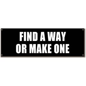 Discipline Motivational Garage Gym Slogan Weakness is a Choice Flag, 72 x 24 Inches, Gym Banner for Room, Guys Office, Home Gym Wall Decor with 4 Gromments (Gym-8)