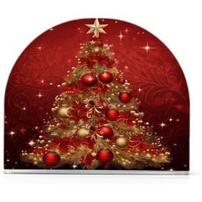 Napkin Holder Acrylic Napkin Dispenser Napkin Stand,Christmas Tree Snowman Great for Kitchen Counter, Dining Table, Bathroom Vanity