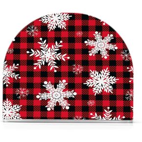 Napkin Holder Acrylic Napkin Dispenser Napkin Stand,Christmas Tree Snowman Great for Kitchen Counter, Dining Table, Bathroom Vanity