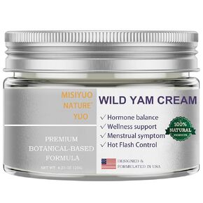 Wild Yam Cream for Hormone Balance: Australia Dr. Barbara O'neill Recommended Organic Formula - Menopause Relief & Menstrual Support Like Hot Flashes Night Sweats 120G