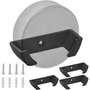 Hockey Puck Wall Mount Display (4 Pack) Hockey Puck Wall Rack Holder Brackets for Collectible Pucks & Game Winning Pucks, Wall-Mountable, Holder for all Hockey Pucks