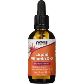Now Foods Vitamin D3 Liquid 4 fl ounce (Pack of 2)
