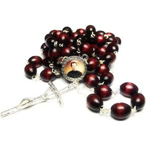 Relic Rosary 3rd Class of Saint John Bosco Don Patron Christian Apprentice Editor Publisher schoolchildren Youth Magician Juvenile delinquents Juan Cine Magos ilusionistas Escuela artesanal (Brown)