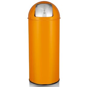 65L/17 Gallon Heavy Duty Stainless Steel Tall Commercial/Kitchen Trash Can, Round Open Top Waste Bin for Indoor and Outdoor, Durable Garbage Bin for Home Office Restaurant