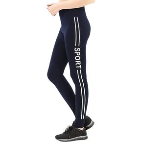 High Waisted Workout Leggings for Women- Striped Leggings, Active Wear, No Front Seam