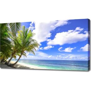 Wall Art Canvas Abstract Art Paintings Blue Fantasy Colorful Graffiti on White Background Modern Artwork Decor for Living Room Bedroom Office Decoration 20x40in