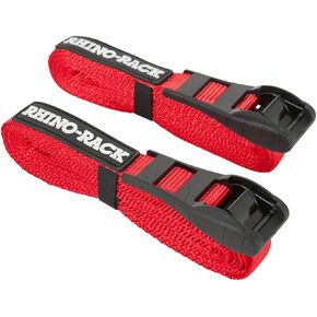 Rhino Rack Rapid Straps, Cam Buckle Straps with Patented Rubber Protector to Easily Secure Your Kayak, Paddle Board SUP, or Gear to Your Roof Rack