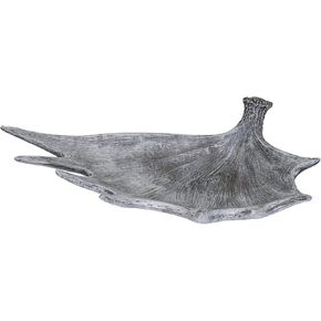 Pacific Giftware Rustic Cabin Home Decor Moose Antler Decorative Tray Dish Fruit Bowl 20 inches Length Tabletop Decor