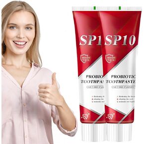 2pcs SP 10 Probiotic Toothpaste Whitening – Improve Oral Health with Dental Probiotic and Spry Probiotic Toothpaste for a Brighter Tooth