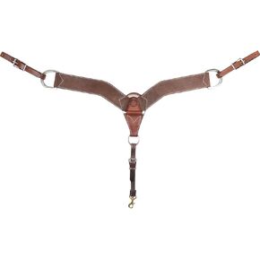 Martin Saddlery 2 3/4in Chocolate Roughout Breast Collar Chocolate