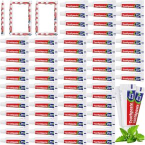 200 Pcs Mini Toothpaste Bulk Regular Toothpaste Clean Mint Toothpaste for Bad Breath, Helps Freshens Breath, Whitens Teeth Travel Size 0.18oz Toothpaste for Home Hotel Office School Camping