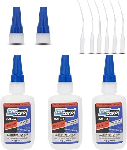 CECCORP Super Glue - C-Bond Extra Thin, 35.27 oz (1 kg), Very Low Viscosity Cyanoacrylate Adhesive, Clear CA Glue for All Purposes in Saudi Arabia