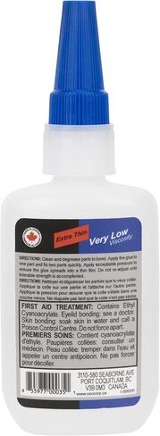CECCORP Super Glue - C-Bond Extra Thin, 35.27 oz (1 kg), Very Low Viscosity Cyanoacrylate Adhesive, Clear CA Glue for All Purposes in Saudi Arabia