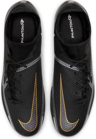 Nike Men's Phantom GT2 DF Academy FG/MG Black/Gold 8 in Saudi Arabia
