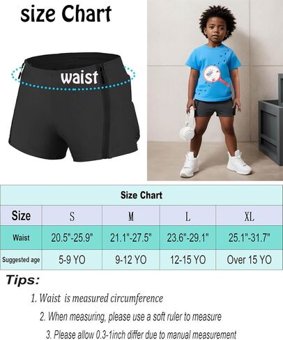 Kids Padded Shorts-Zipper HIPS Protectective Gear for Cycling Snowing Ski Skating, 3D HIPS Pads for Butt Tailbone in Kuwait