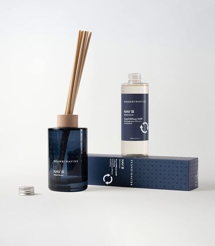 Skandinavisk Skog ‘Forest’ Scent Diffuser with 8 Scents, Lasts +3 Months, Scent Notes: Black Tea and Mint Leaves, Dried Apples and Baked Cinnamon, 3.38 fl. oz. in Kuwait