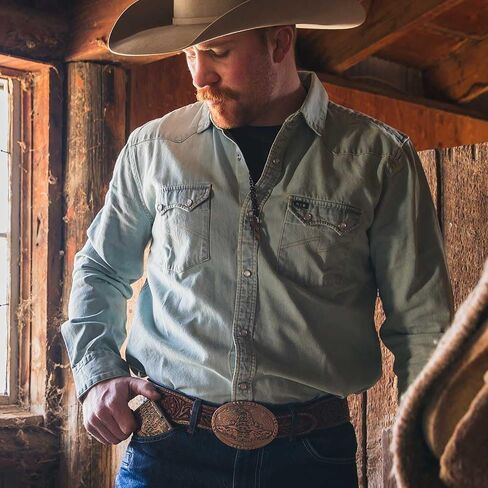 مشبك حزام Pack Horses and Rider Two Tone Attitude Belt Buckle (61333P) in Kuwait
