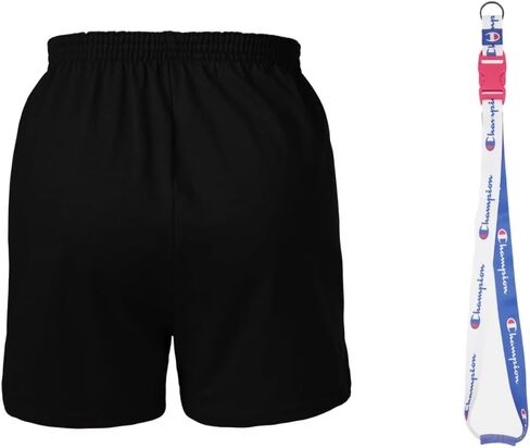 شورت نسائي أصلي من Soffe - أسود + حزمة سلسلة مفاتيح | مزيج من القطن والبوليستر المريح | ملحق أنيق وملائم (الولايات المتحدة، ألفا، متوسط، عادي، عادي، أسود) in Kuwait