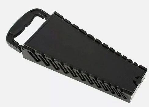 حامل/منظم مفاتيح ربط 12 أداة عالمية من إكستريم للميكانيكا، فتحات مطابقة، مقبض للحمل أو تعليق تخزين المرآب، أسود in Kuwait