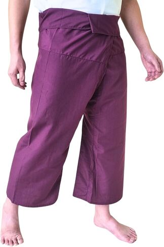 Atiya Unisex Thai Long Fisherman Pants, Yoga & Meditation, Martial Arts, Toray Fabric Pants in Saudi Arabia