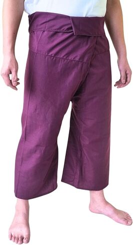 Atiya Unisex Thai Long Fisherman Pants, Yoga & Meditation, Martial Arts, Toray Fabric Pants in Saudi Arabia