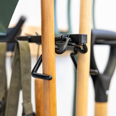 StoreYourBoard BLAT Tool Wood Yard Tool Organizer, Solid Steel Holds 125 lbs, Garage Wall Mount Hooks for Shovels Rakes Brooms Garden Hoses, Large in Saudi Arabia
