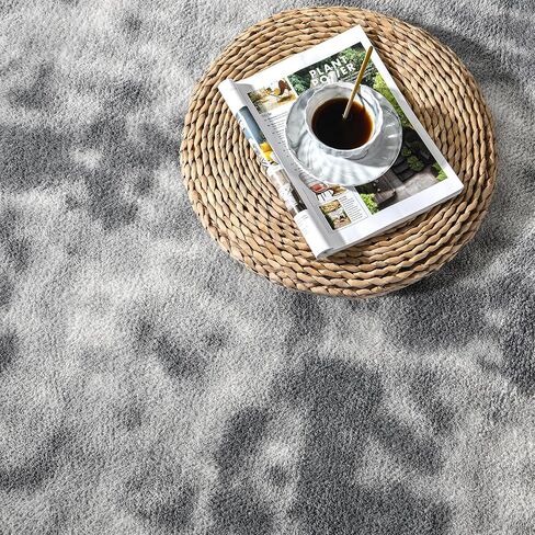 Large Area Rugs for Living Room Bedroom, 6 x 9 Ft Non-Slip Modern Area Rug, Soft Thickened Memory Foam Rug, Comfy Minimalist Indoor Carpet for Boys Girls Room Nursery Dorm Home Decor, Black in Kuwait