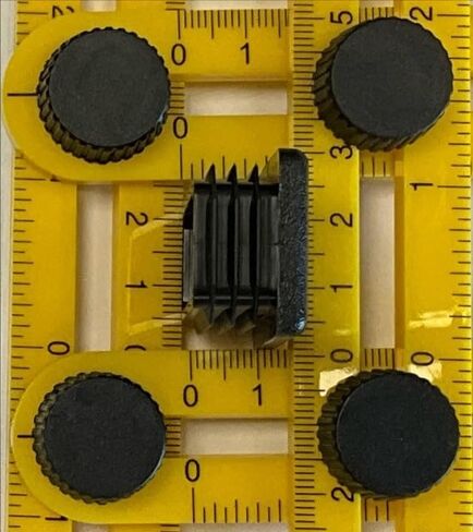 SBDs (Pack of 10) 2" x 1" Rectangular (14-20 Ga) Tubing Plastic Finishing Plug End Cap Insert (for ID L 1.83"-1.93", W 0.84"-0.93") 1 x 2 Inch Fence Post Finishing Inserts. in Saudi Arabia